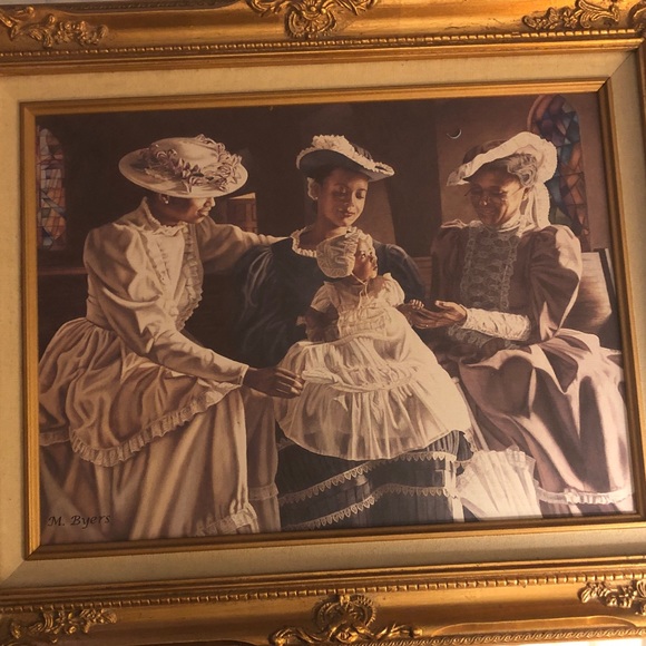 Artistic Impressions Inc. framed canvas art. Four generations of women. - Picture 2 of 6